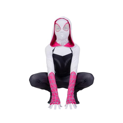Jazwares Costume Play JWC4186-M Marvel Spider-Gwen Official Youth Zentai Halloween Costume thumb #8