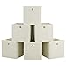 Produktbild SONGMICS Aufbewahrungsboxen, 6er Set, Stoffboxen, Faltboxen aus Vliesstoff, Würfel, Aufbewahrungskörbe, für Spielzeug und Kleidung, beige RFB02M-3