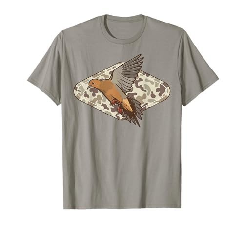 Dove Hunting Old Camo Hunter Camouflage Men Dad Grandpa Gift T-Shirt