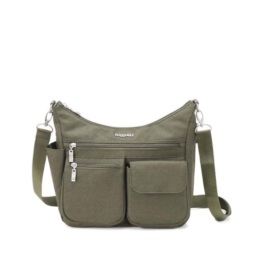 Image of Baggallini Modern Everywhere Crossbody Bag for Women 11x9x4.5 Rfid Hobo Bag