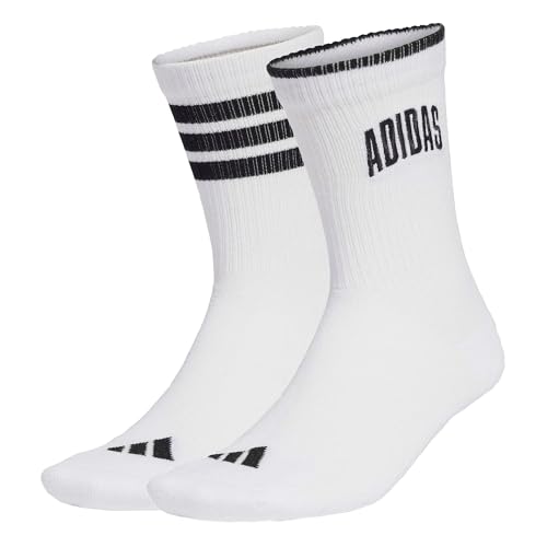 adidas Unisex adulto Stadium Socks 2 Pair Pack, white/black/black, 34-36