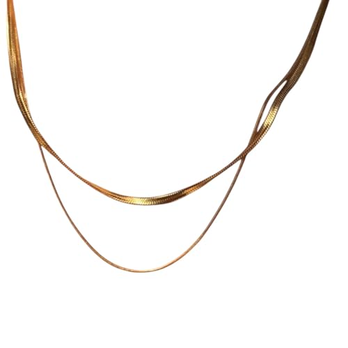 Collier chaîne serpent double rang pour sublimer vos tenues de soirée et du quotidien