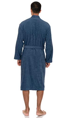 TowelSelections Mens Robe 100% Cotton Terry Cloth Towel Bathrobe Calf Length Shower Bath Robe for Men2