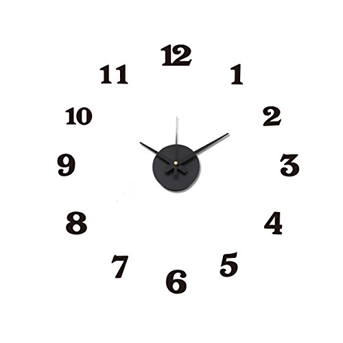 スマイル(SMILE) 壁時計 DIYできるインテリア壁時計 DESIGNCLOCK ブラック SE8000