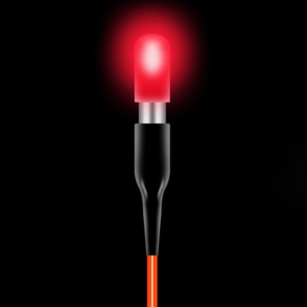 Luz LED flotante de pesca, paquete de 4 unidades para ultra brillante, visibilidad de 50 m, impermeable, brillo nocturno para pescadores (4 unidades de cuatro colores)