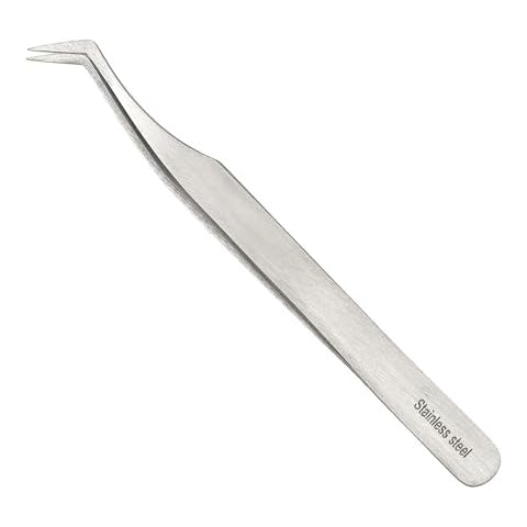 Regine Switzerland Precision Mink Lash Tweezer - Curved Applicator Tool for Eyelash Extension, Volume and Isolation - Grip for False Lashes, Cluster Fanning and Fiber Tip - Durable Design for Crafting Cover