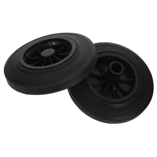 Roues de poubelle de rechange en caoutchouc Zerodeko accessoires bac à déchets 2 pièces