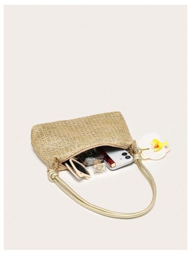 Image of Verdusa Women's Straw Woven Shoulder Bag Tote Handbag Summer Beach Purse Vacation Bags