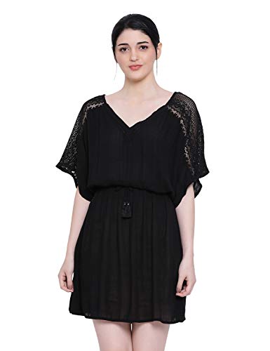 Image of oxolloxo Women's V-Neck Solid A-Line Nightwear Dress