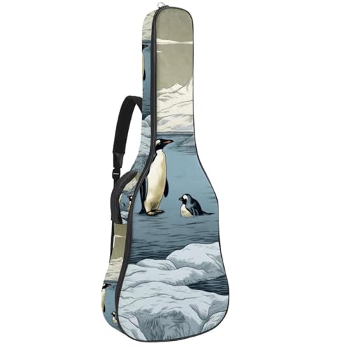 Sac pour guitare acoustique à protection améliorée et multi-poches