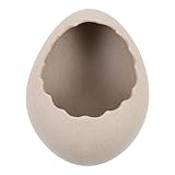 Garneck Easter Dessert Bowl Salad Bowl Dinosaur Egg Shape Bowl Ceramic Ice Cream Bowls Pudding Cup Cute Eating Bowl Flower Vase Pencil Holder for Snack Noodle L