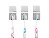 Toothbrush Holder - 3 Pack 5/16 Inch Aperture with Self Adhesiv Wall Mounted Toothbrush Holders for...