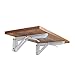 Wall Mounted Folding Shelf Brackets, Rolled Steel Triangle Table Bench ...