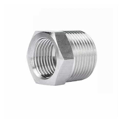 Bushing NPT 3/8 a 1/8 de acero inoxidable 304 de alta resistencia para fluidos 2