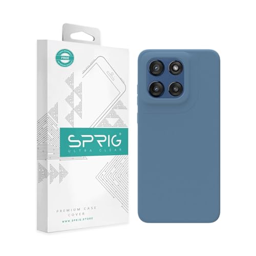 Image of SPRIG Compatible with Moto Edge 60 Stylus Premium SilkTone Back Cover Drop Tested Shock Proof Mobile Case for Men, Women, Boys and Girls with Camera Protection (Denim Blue)