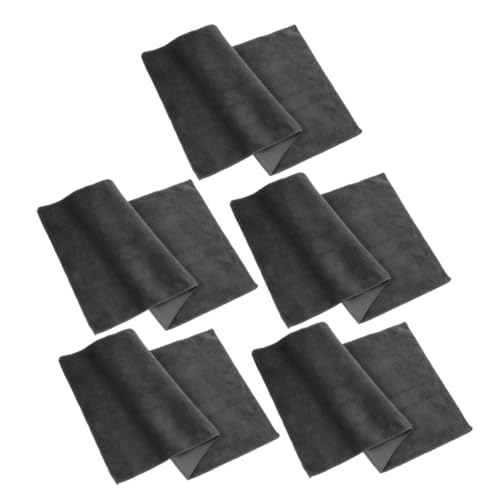 Unomor 5pcs Microfiber Car Wash Towels Double Sided Absorbent Drying Cloths for Car Detailing Hair Drying Household Cleaning