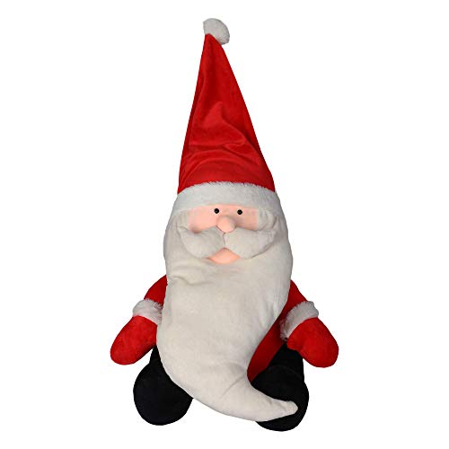 Image of HUG 'n' FEEL SOFT TOYS Santa Claus Soft Toys, Baby Toys, Kids Toy, Soft Toy, Toy for Girl, Birthday Gift for Girl, Christmas Decorations for Home, Toy Gift for Girls, Toys Gift Items, (35cm, Red)