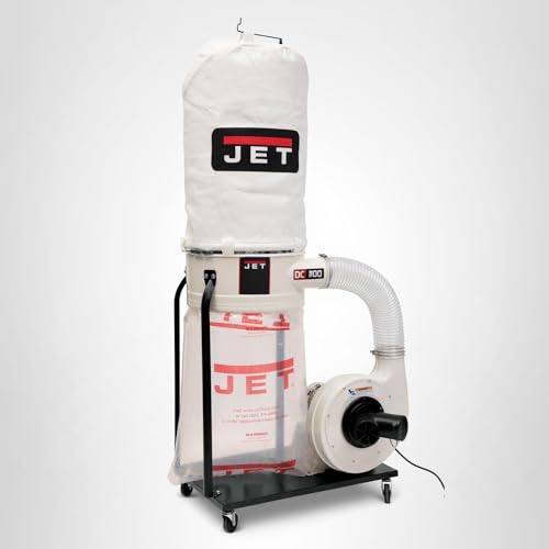 JET Vortex Cone Dust Collector, 5-Micron Bag Filter, 1-1/2 HP, 115/230V 1Ph (DC-1100VX-5M)