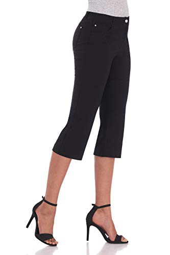 Rekucci Women's Easy Fit Comfort Capri with Stretch Waistband2