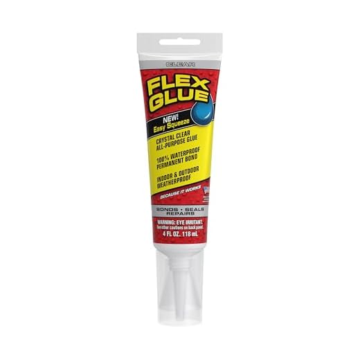 Flex Glue Super Strong Transparent Waterproof Adhesive, 4-oz, Clear