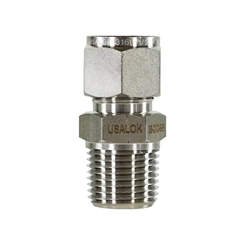 USALOK Compression Female Tube to MNPT Connector - USAlab