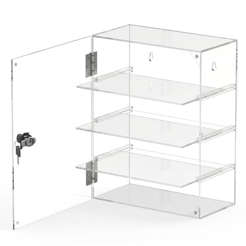 Prebuilt 4-Tier Acrylic Display Cabinet