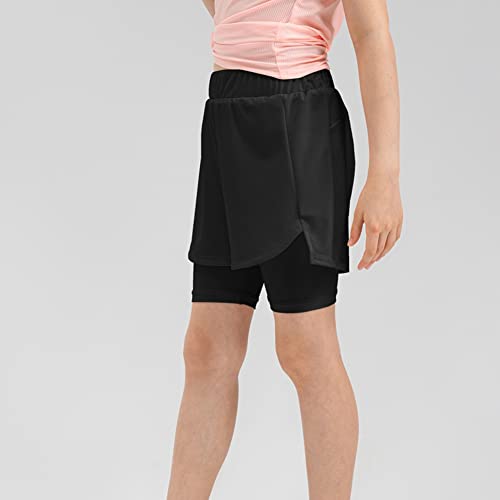 Hotfiary Girls Athletic Running Shorts 2 in 1 Workout Gym Yoga Shorts Liner with Phone Pocket Biker Spandex Sweatpants4