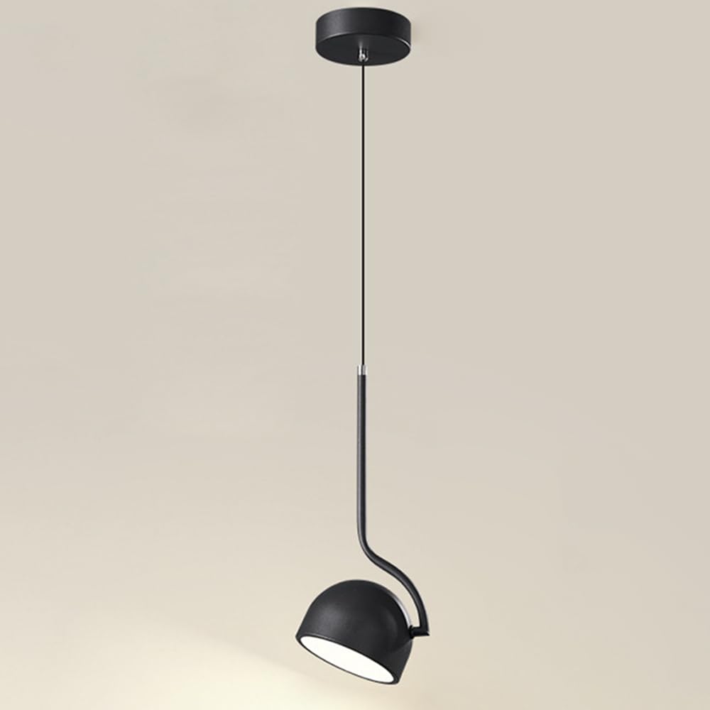 CSXSXAUO LED Pendant Light Modern Hanging Lamp Single Ceiling Lighting Fixture 360° Adjustable Small Chandelier 12W Suspended Lights for Dining Room Bedroom Bedside Cafe Bar Star of