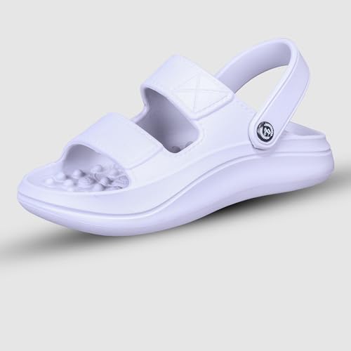 Image of Impakto Accupressure Slip-On Sandals for Men with Back Strap | Lightweight Soft Cushion Massage Footbed Slides | Slipper for Indoor & Outdoor