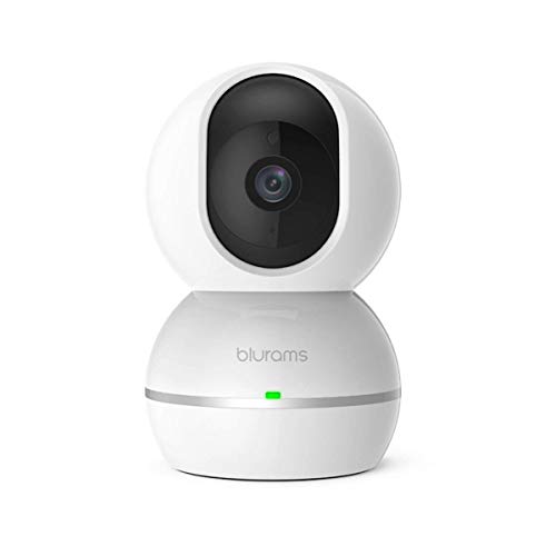 Blurams Snowman 1080p FHD Dome Surveillance Camera for Home-WiFi Bi-Directional DET. Smart Movement/Sound Alerts Real Time Panoramic Vision – Cruise Mode 360 (iOS & Android)