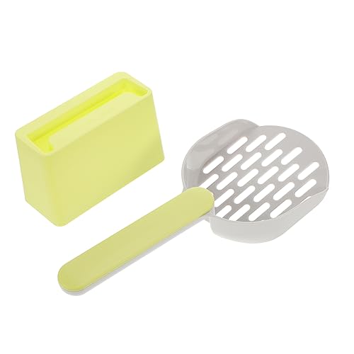 Toyvian 1 Juego Pala para Gatos Recogedor De Caca De Gato Cucharón Primicia De Gato Pala De Arena para Mascotas Chaquetas Basura Baño De Gato Limpieza Green Abs