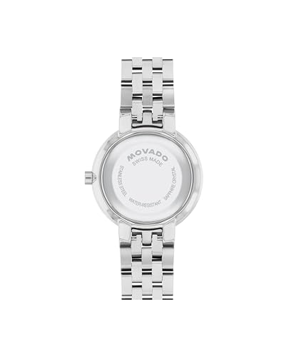 Movado Museum Classic Women's Watch - Swiss Quartz Movement, Stainless Steel Link Bracelet - 3 ATM Water Resistance - Classic, Luxury Fashion Timepiece for Her - 29.5mm3