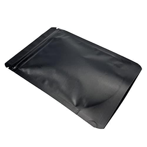 Stand-Up Resealable Heat Seal Bags 3.55Mil Thick Mylar Frosted Black Foil Sealed Bags 50 Pieces 3.35X5.1 Inch For Zip Packaging Lock Food Storage Pouch #TOP2
