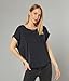 Lucky Brand Women's Sandwash Dolman Tee, Lucky Black, Medium
