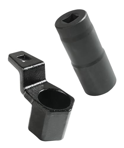 PAIYUE Crank Pulley Removal Tool Car Accessories Deep Counter-Weighted Socket Tools 9mm Harmonic Balancer Socket 50mm Crankshaft Pulley Holder Used for Cranks Bolt Removal and Installation
