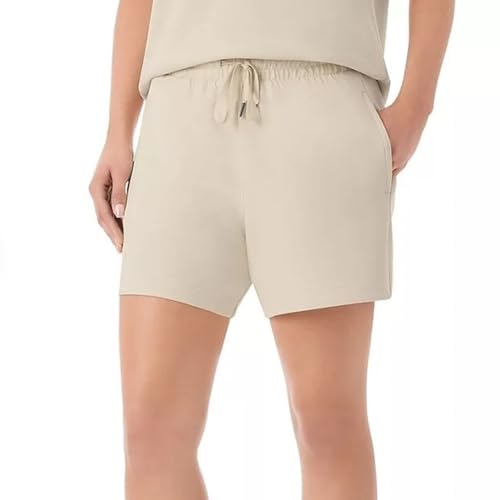 Member's Mark Women's Luxe Short (US, Alpha, Medium, Regular, Regular, Almond)