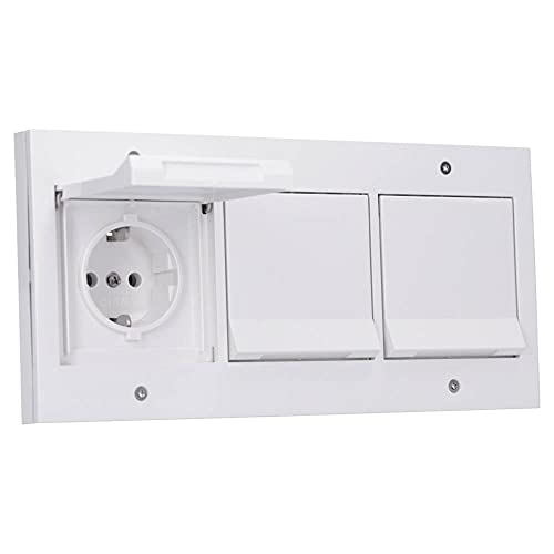 Gira TX 44 Reinweiß Komplett-Set 3x Steckdose 045466 3-fach Rahmen 021366 Feuchtraum IP44 Gira TX 44 Reinweiß Komplett-Set 3x Steckdose 045466 3-fach Rahmen 021366 Feuchtraum IP44