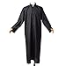 COSDREAMER Mens Clergy Robe Preacher Cassocks Mens Praise Worship Robes (Medium, Black)