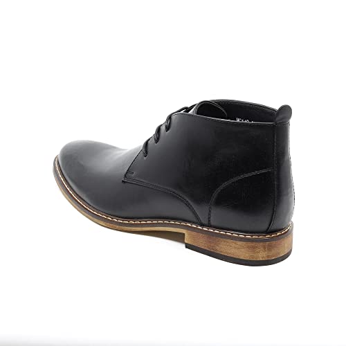 Metrocharm Mc149 Men's Lace Up Oxford Fashion Ankle Chukka Boots (11, Black) #TOP2