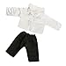 HomeDecTime Mode 18 Pouces Fille Poupée Tenues Manteau vers Le Bas Veste Pantalon Ensemble