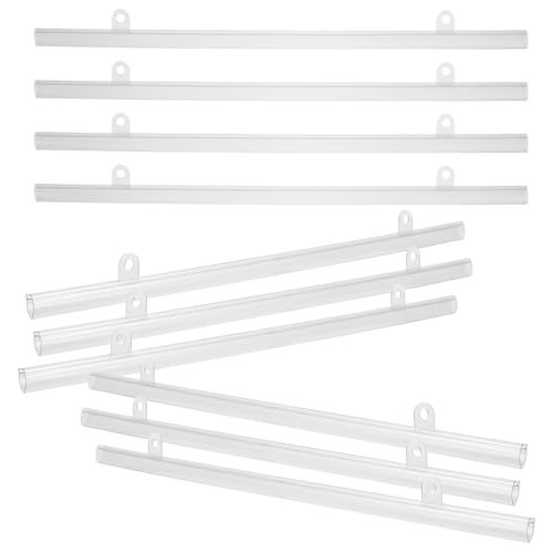 Gadpiparty Supporto per Striscia di Poster Pvc 40 Cm 10 Pezzi, Barra Porta Poster Robusta e Stabile per Espositori Pubblicitari in Centri Commerciali e Supermercati