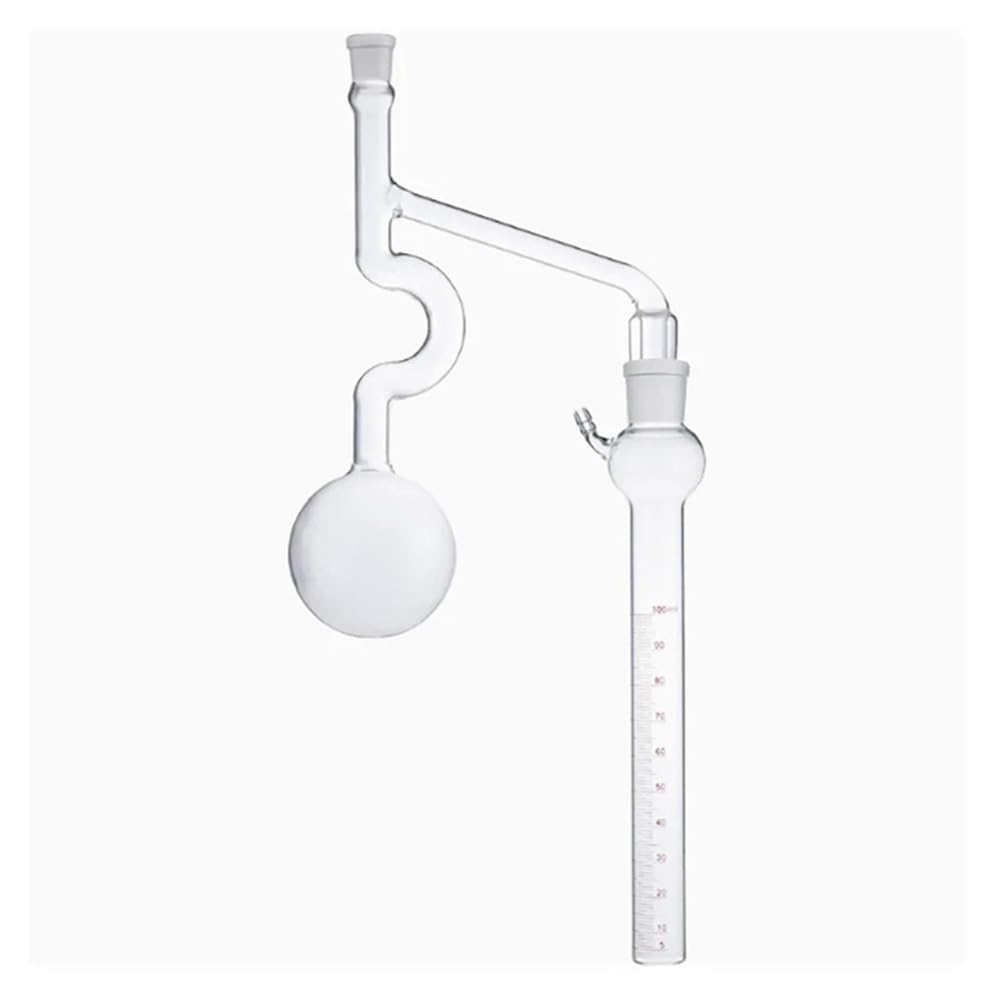 Attrezzature e forniture di laboratorio Pallone di distillazione a pressione in materiale al quarzo da 250 ml, dispositivo misurazione dell'intervallo in vetro