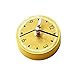 HEALLILY Nevera Reloj Magnético Redondo Dibujos Animados Fruta Patrón de Limón Número Reloj Colgante Refrigerador Whiteboard Magnet Locker para Casa Oficina Cocina Amarillo