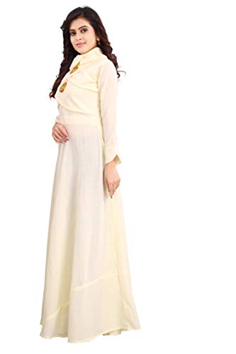 Image of DHRUVI TRENDZ Women's Cotton Regular Fit Kurta