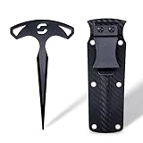 SYNKER Ike Jime Tool Stainless Steel Fish Spike with Sheath and Belt Clip (Ikijime Traditional Japanese Technique) (Yellowtail, Sea Bass, Tuna, Striped Bass, Salmon)