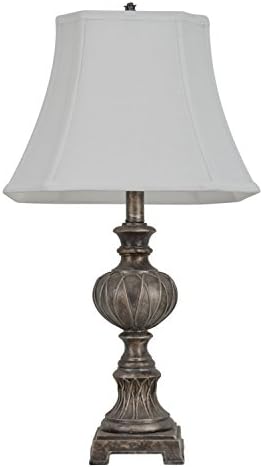 Decor TherapyTl7920 25" Carved Silver Tone Table Lamp