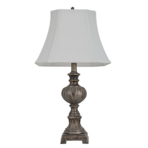 Decor Therapy Tl7920 25" Carved Silver Tone Table Lamp #TOP21