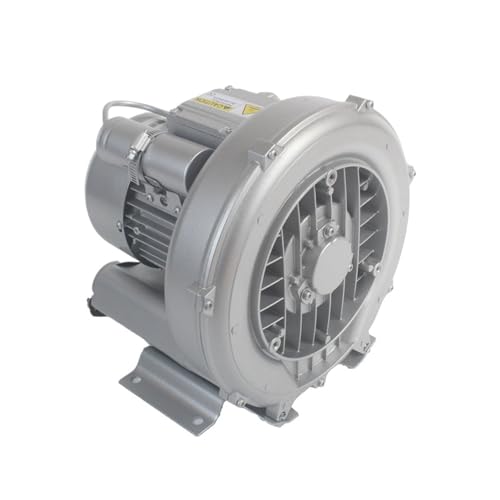 MJINA Ventilador Vortex de Alta presión Soplador Turbo de 750w, soplador de Anillo de Alta presión de 1hp, Bomba de Aire de vacío, soplador de Aire de Alto HP for acuicultura monofásico(Without VFD)