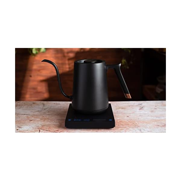 Fast variable temperature gooseneck coffee kettle by timemore 1350 watts 30oz 08l electric pour over kettle with temperature control stainless steel fish smart kettle matte black  urban country home decor