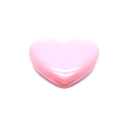 Ombretto vuoto a forma di cuore per caso Rouge Rossetto Scatola Pigmento Palette Rif Dispenser Scatola di Immagazzinaggio Contenitore Coperchio, rosa